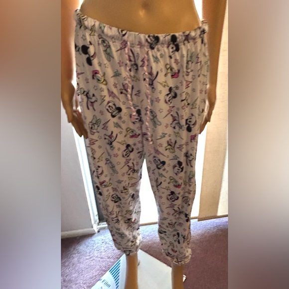 Disney, character pajama bottoms with gathered ankles. Sz L (12-14) - Picture 3 of 6